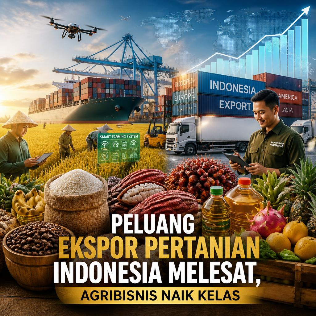 Peluang Ekspor Pertanian Indonesia Melesat, Agribisnis Naik Kelas